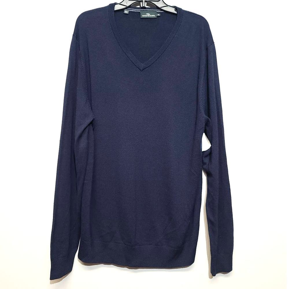 Rodd & Gunn V Neck Merino Wool Long Sleeve Sweater XL
